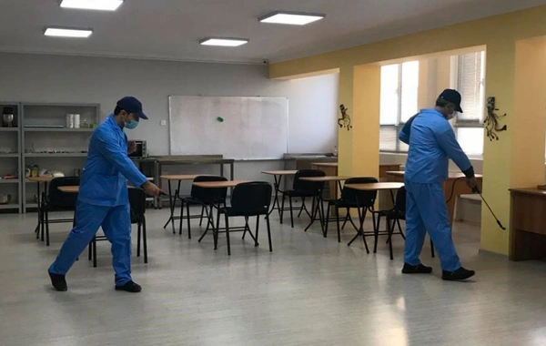 Təhsil Nazirliyi: 3 min 100 təhsil müəssisəsi dezinfeksiya olunub - FOTO