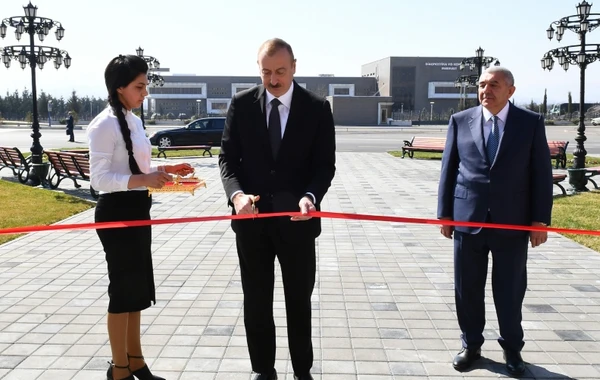 Prezident Tovuzda Dövlət Rəmzləri Muzeyinin açılışında iştirak edib - FOTO