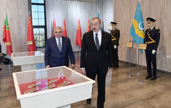 Prezident Tovuzda Dövlət Rəmzləri Muzeyinin açılışında iştirak edib - FOTO