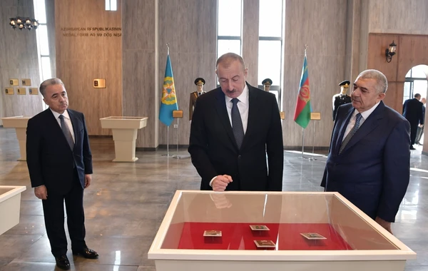 Prezident Tovuzda Dövlət Rəmzləri Muzeyinin açılışında iştirak edib - FOTO