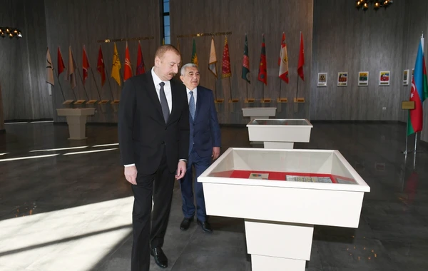 Prezident Tovuzda Dövlət Rəmzləri Muzeyinin açılışında iştirak edib - FOTO