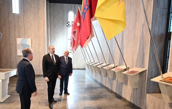 Prezident Tovuzda Dövlət Rəmzləri Muzeyinin açılışında iştirak edib - FOTO