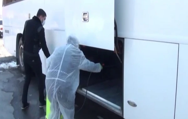 "Sınıq Körpü"də dezinfeksiya tədbirləri - FOTO