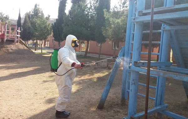Uşaq evləri koronavirusa qarşı dezinfeksiya edilir - FOTO
