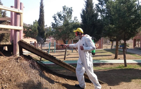 Uşaq evləri koronavirusa qarşı dezinfeksiya edilir - FOTO