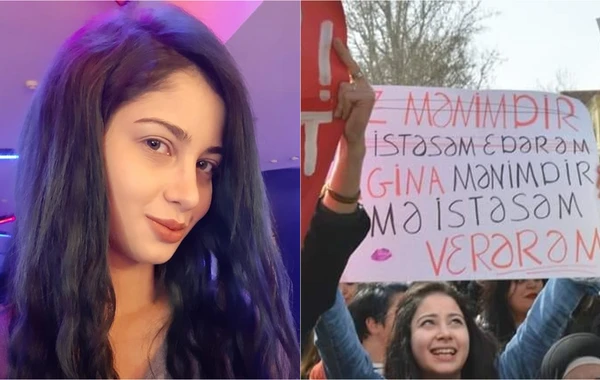 "Azərbaycanda seks inqilabı etdim" - Qalmaqallı plakatı qaldıran feminist qız - VİDEO