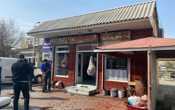 Bakıda qanunsuz sallaqxana aşkarlandı - FOTO