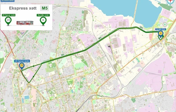 В Баку организуют еще 5 экспресс-маршрутов