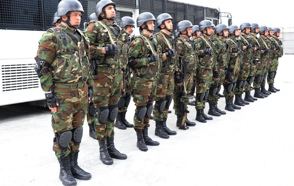 Bakıda Daxili Qoşunların hərbi qulluqçuları polislə birgə xidmətə cəlb edildilər