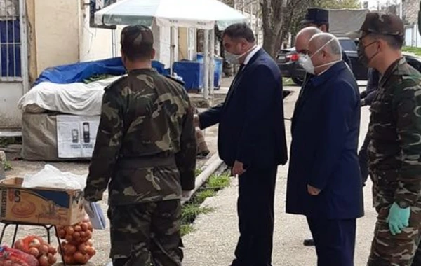 В Азербайджане высокопоставленные лица проверили соблюдение правил карантина - ФОТО
