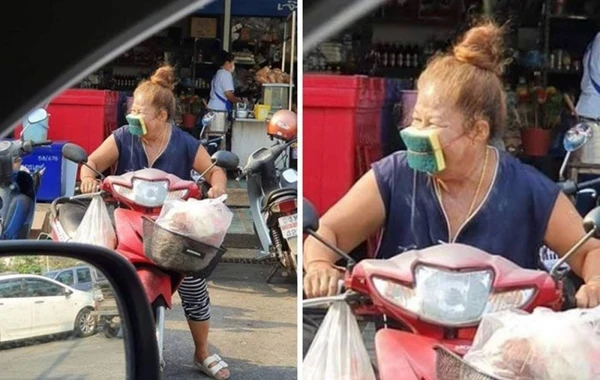 Koronavirusdan qorunmaq üçün görün nələrə əl atırlar - FOTO