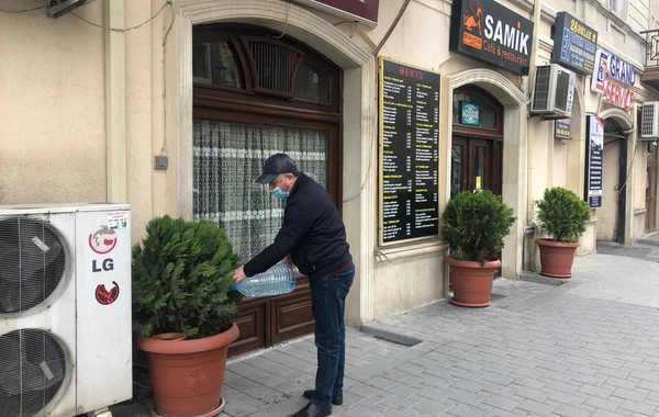 Karantin günlərində Bakıda görülən işlər - FOTO