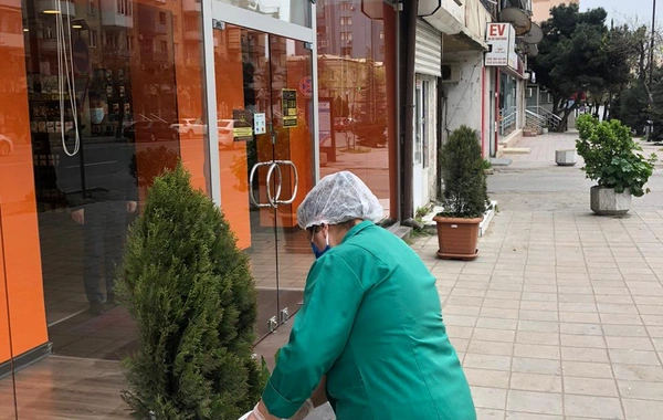 Karantin günlərində Bakıda görülən işlər - FOTO