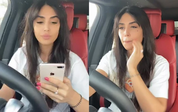 Pərvin Abıyeva qaydaları pozdu - İcazəsiz, kəmərsiz, telefonla...