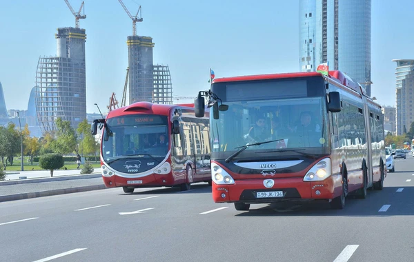 Bakıda bu avtobusların hərəkəti alternativ küçələrlə təşkil ediləcək