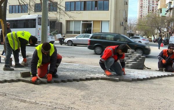 Bakıda problemli yolların təmirinə başlanılıb - FOTO