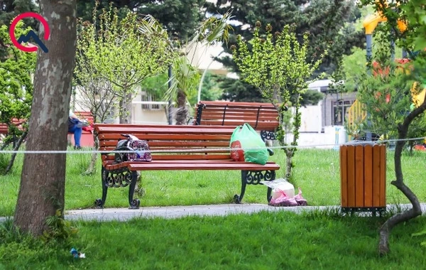 Parka giriş qadağan olunsa da... - FOTO