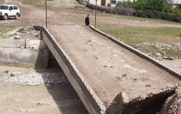 FHN Qubada uçan körpü ilə bağlı məlumat yaydı - FOTO