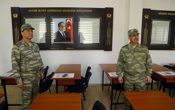 Cəbhə zonasında yeni hərbi hissələr açıldı - VİDEO
