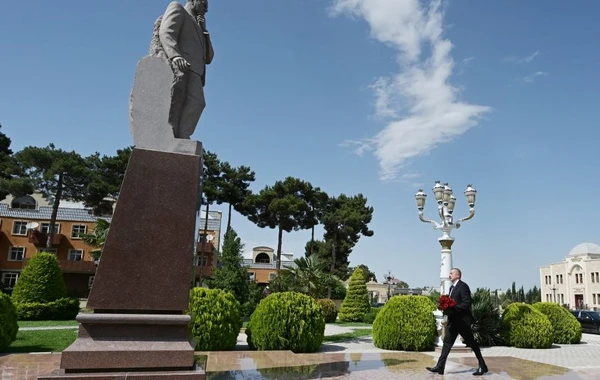 Президент Ильхам Алиев посетил Агджабединский район - ФОТО