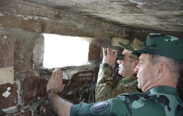 DSX generalı və Hərbi prokurorun müavini Ermənistanla sərhəddə olublar - FOTO
