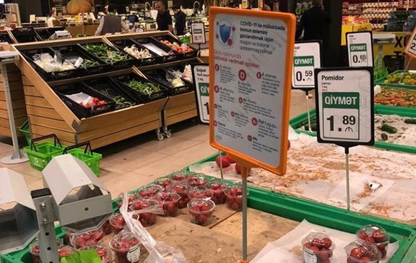 Həftəsonu qadağası veriləndən sonra marketlər - FOTO