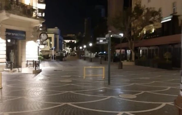 Bakıda sərt karantin rejiminin ilk gecəsi - FOTO