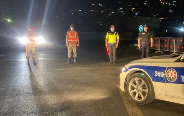 Bakıda sərt karantin rejiminin ilk gecəsi - FOTO