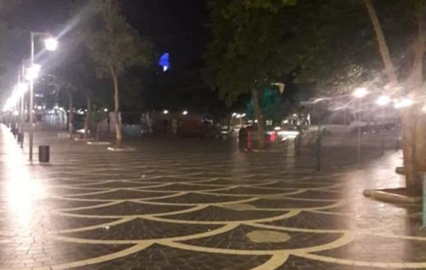 Bakıda sərt karantin rejiminin ilk gecəsi - FOTO