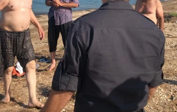 Çimərliyə gedənlər cəzalandırıldı - FOTO