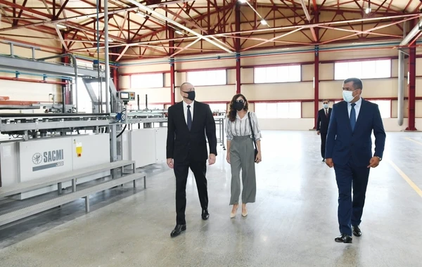 Azərbaycan Prezidenti Gəncədə zavodun açılışını etdi - FOTO (YENİLƏNİB)