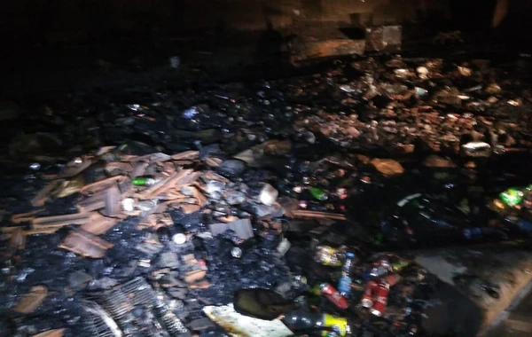 Şəmkirdə yanan bazar söndürülüb - VİDEO/FOTO (YENİLƏNİB)