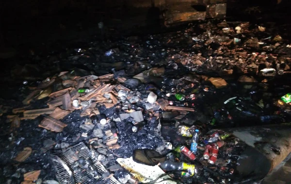 Şəmkirdə yanan bazar söndürülüb - VİDEO/FOTO (YENİLƏNİB)