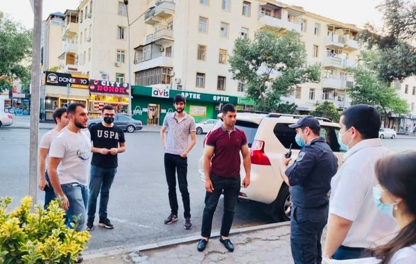 В Баку оштрафовали нарушителей карантина - ФОТО