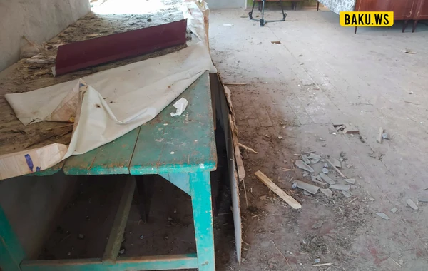 Erməni təcavüzünə məruz qalmış daha bir yaşayış evindən VİDEOREPORTAJ