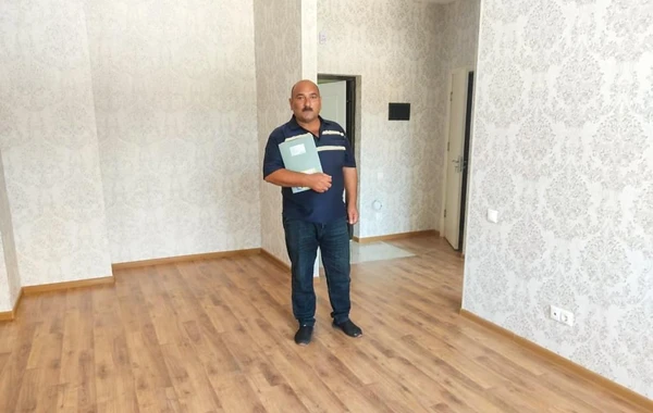 Salyandan olan 33 şəhid ailəsi və müharibə əlilinə mənzillər verildi - FOTO