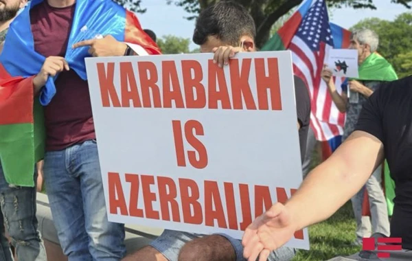 В Вашингтоне проходит акция поддержки азербайджанской армии - ФОТО/ВИДЕО
