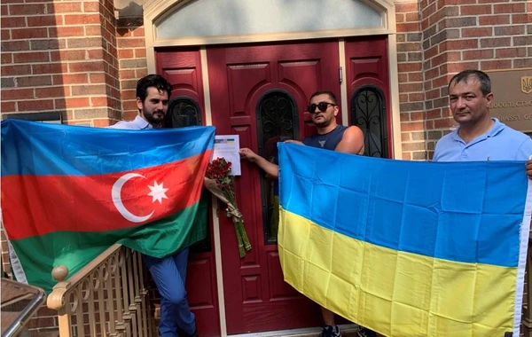 Vaşinqtonda Azərbaycan və Ukraynaya dəstək aksiyası keçirilib