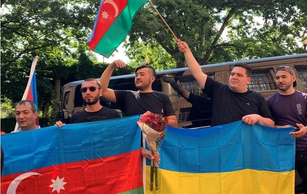 Vaşinqtonda Azərbaycan və Ukraynaya dəstək aksiyası keçirilib