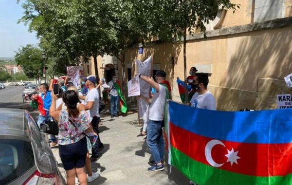 İspaniyada Azərbaycana dəstək aksiyası keçirilib - FOTO