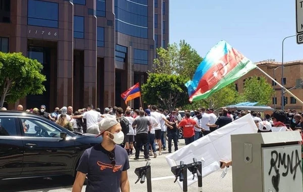 Azərbaycanlılar və ermənilər arasında növbəti qarşıdurma - VİDEO
