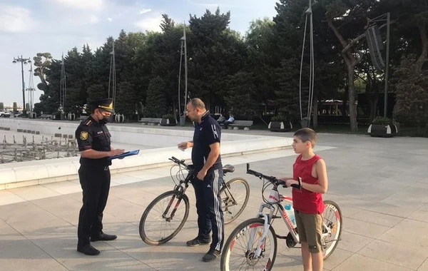 Bakıda polis velosipedçilərə qarşı reyd keçirib - FOTO