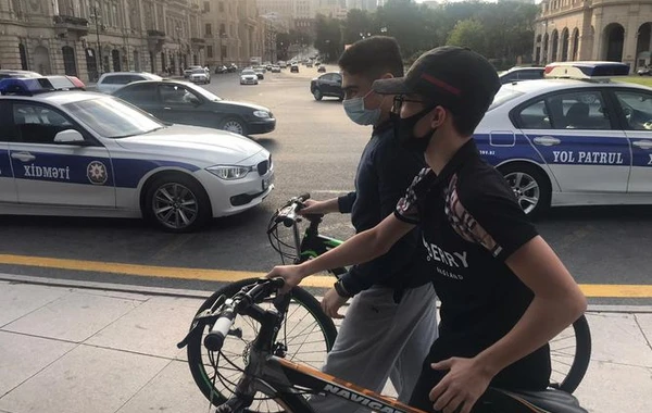 Bakıda polis velosipedçilərə qarşı reyd keçirib - FOTO