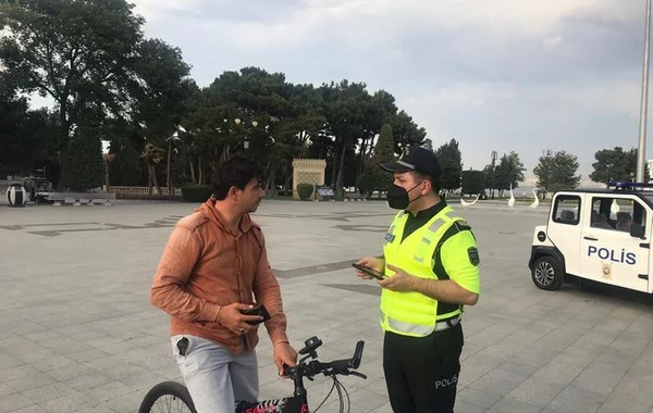 Bakıda polis velosipedçilərə qarşı reyd keçirib - FOTO