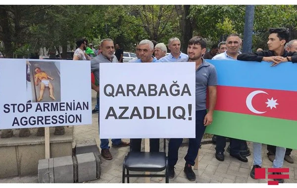 Marneulidə "İşğala son - Qarabağa azadlıq, sonra sülh" aksiyası keçirilir - FOTO