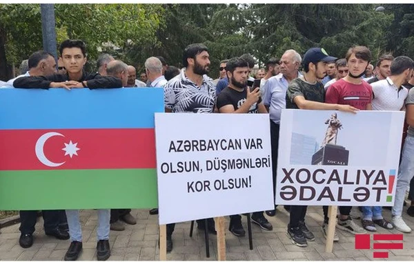 Marneulidə "İşğala son - Qarabağa azadlıq, sonra sülh" aksiyası keçirilir - FOTO