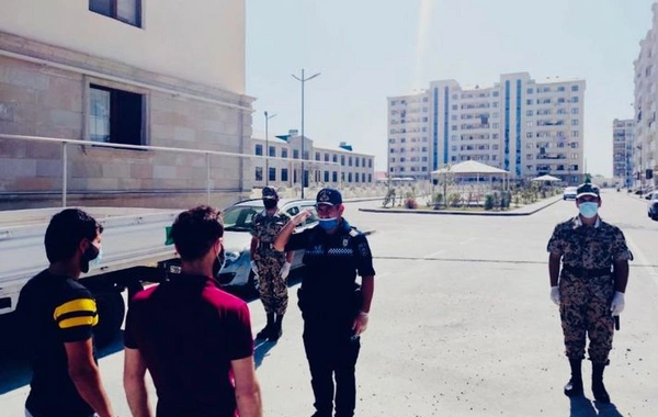 Marketdə maska taxmayanlar cərimələnib - FOTO