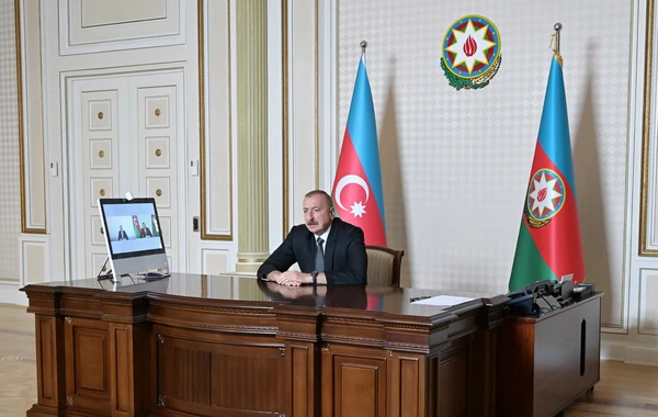 İlham Əliyev yeni Təhsil nazirini videoformatda qəbul edib - FOTO