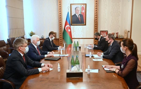 Ceyhun Bayramov Rusiyanın Azərbaycandakı səfiri ilə görüşüb - FOTO