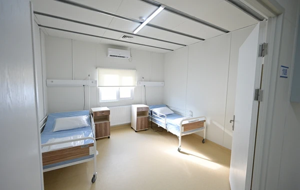 Qobustanda koronaviruslu xəstələr üçün modul tipli xəstəxananın açılışı olub - FOTO (YENİLƏNİB)